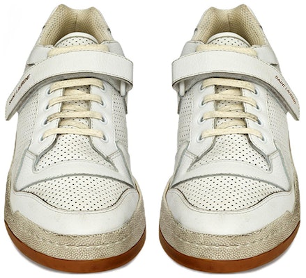 Saint Laurent SL-24 'Optic White' Sepatu Putih Wanita Pria 557624-04L10-9030 Lookbook Saint Laurent SL-24 'Optic White' Sepatu Putih Wanita Pria 557624-04L10-9030