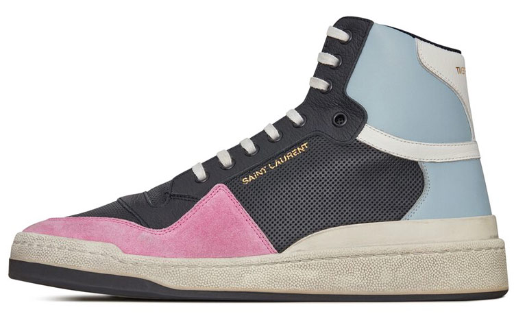 Saint Laurent SL-24 Mid 'Black Pink Blue' 610618-2R430-6050