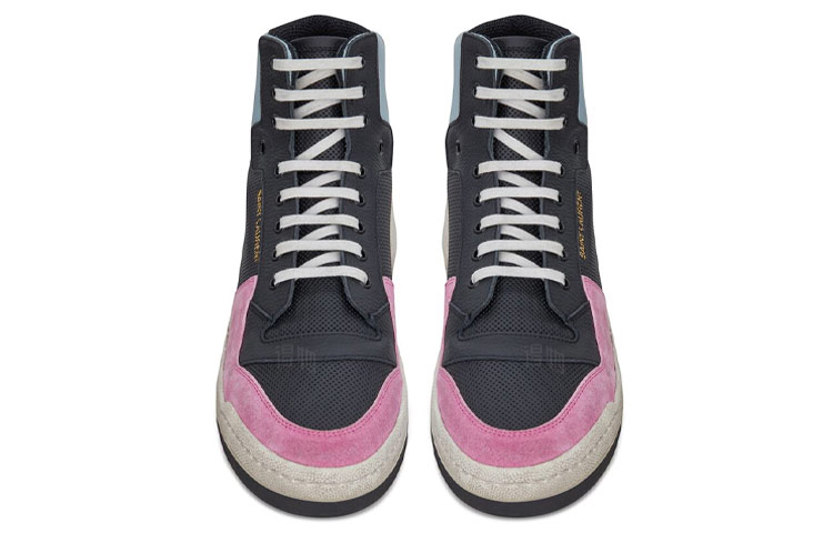Shop Saint Laurent SL-24 Mid ''Schwarz Rosa Blau'' 610618-2R430-6050