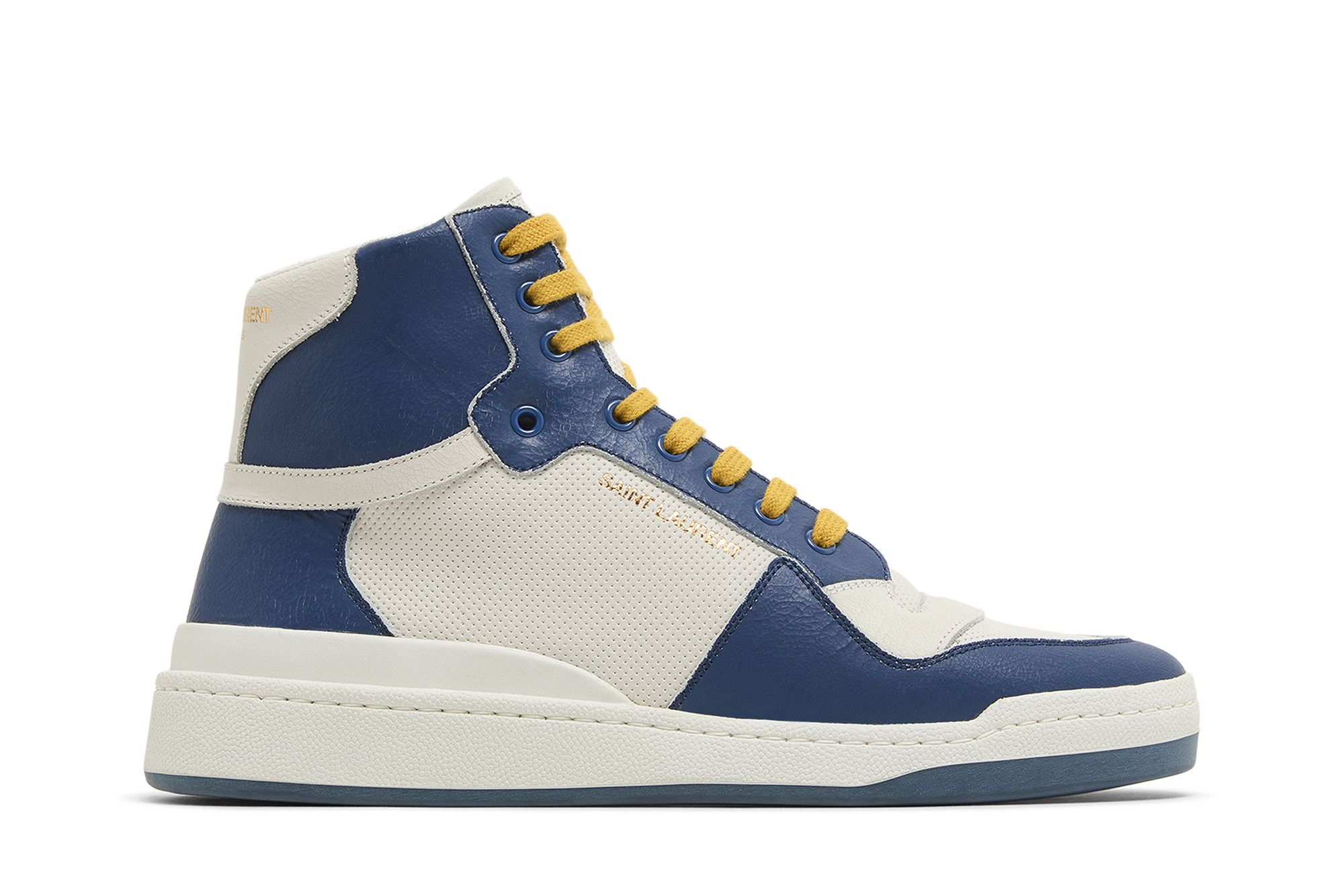 Saint Laurent SL-24 Mid 'Off White Light Navy' 610618-AAAI5-9083