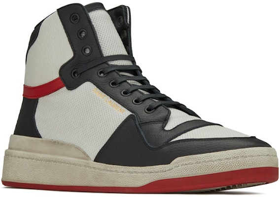 Saint Laurent SL-24 Mid 'Optic White Black' 610618-1JZC0-9670 Lookbook Saint Laurent SL-24 Mid 'Optic White Black' 610618-1JZC0-9670