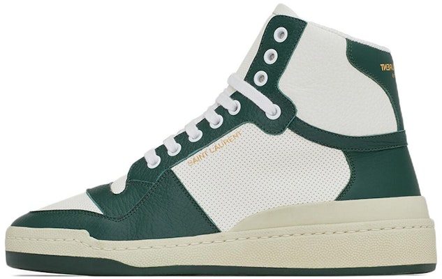 Saint Laurent SL-24 Mid 'White Dark Green' 610618-AAAS4-8513 Buy Saint Laurent SL-24 Mid 'White Dark Green' 610618-AAAS4-8513