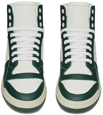 Saint Laurent SL-24 Mid 'White Dark Green' 610618-AAAS4-8513 Lookbook Saint Laurent SL-24 Mid 'White Dark Green' 610618-AAAS4-8513