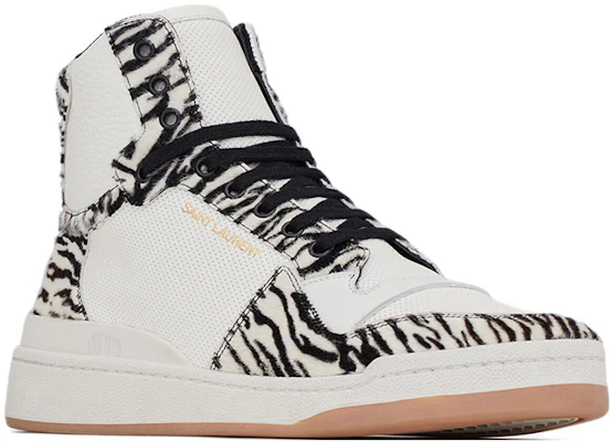 Saint Laurent SL-24 Mid ''Zebra'' Sneakers 713857-AAAXE-2039 Order Saint Laurent SL-24 Mid ''Zebra'' Sneakers 713857-AAAXE-2039