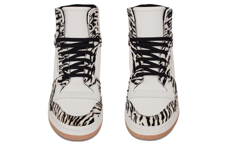 Lookbook 圣罗兰 SL-24 中帮 '斑马' 713857-AAAXE-2039