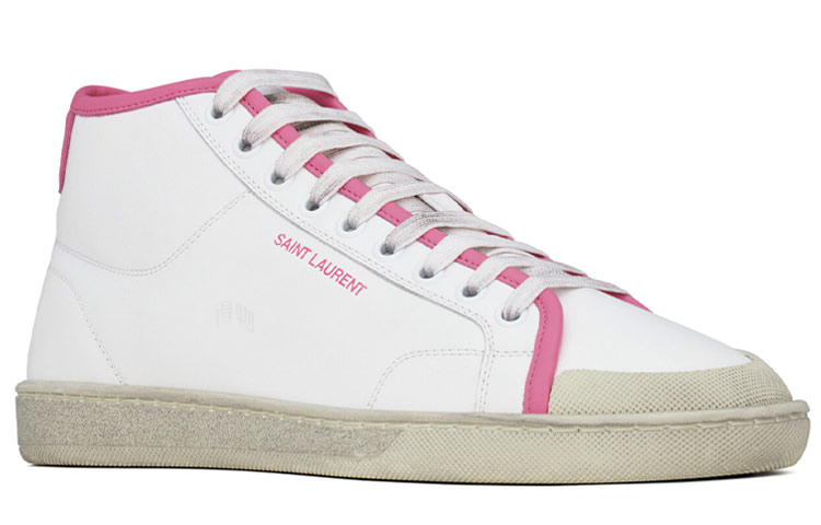 Shop Saint Laurent SL-39 Mid 'Putih Pink' 653489-00NI2-9052