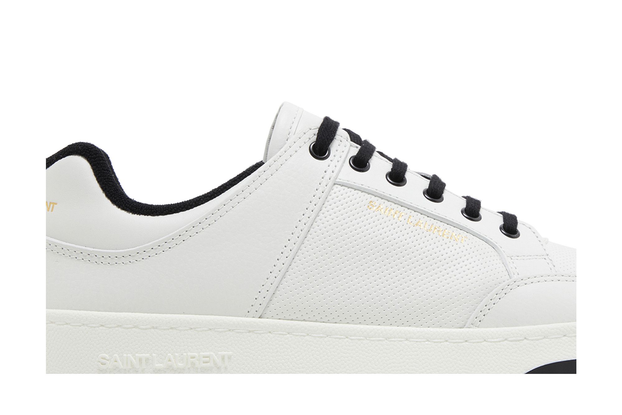 Lookbook Saint Laurent SL-61 Low 'Optical White' Putih 713600-AAAWR-9030