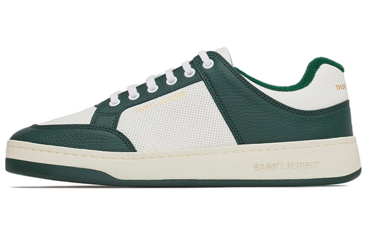 Saint Laurent SL-61 Low 'White Dark Green' 713600-AAAWR-6379
