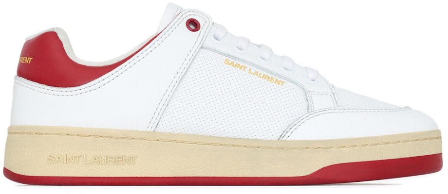 SAINT LAURENT聖羅蘭 SL/61 皮革 圓頭繫帶厚底 低筒 滑板鞋 男款 白色 Order SAINT LAURENT聖羅蘭 SL/61 皮革 圓頭繫帶厚底 低筒 滑板鞋 男款 白色