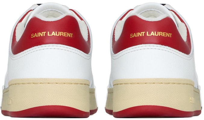 SAINT LAURENT聖羅蘭 SL/61 皮革 圓頭繫帶厚底 低筒 滑板鞋 男款 白色 Purchase SAINT LAURENT聖羅蘭 SL/61 皮革 圓頭繫帶厚底 低筒 滑板鞋 男款 白色
