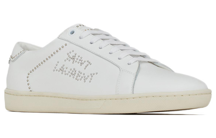 Order サンローラン SL-80 ロー ''オプティックホワイト スタッズ'' 711243-AAASW-9030