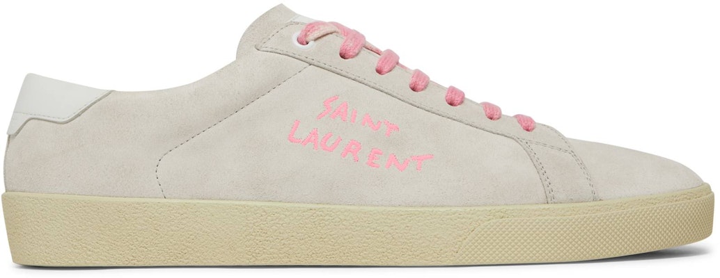 Saint Laurent SL-06 Signature Court Suede 'White Pink' 580043-0S020-9030 Buy Saint Laurent SL-06 Signature Court Suede 'White Pink' 580043-0S020-9030