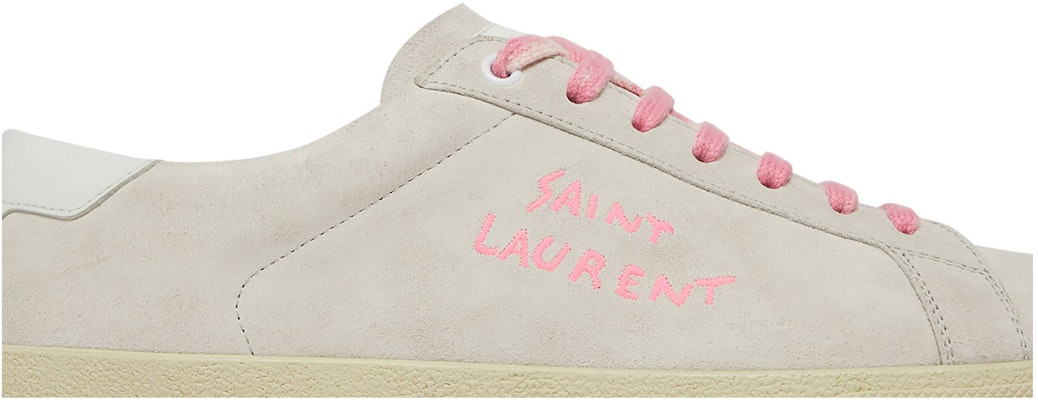 Saint Laurent SL-06 Signature Court Suede 'White Pink' 580043-0S020-9030 Order Saint Laurent SL-06 Signature Court Suede 'White Pink' 580043-0S020-9030