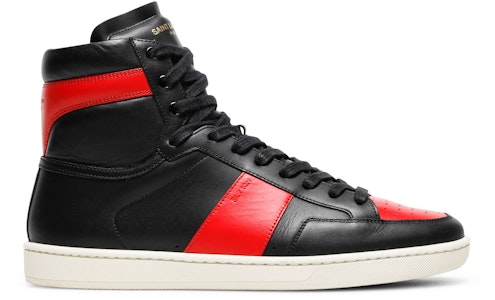 聖羅蘭 SL-10H 高筒運動鞋 '黑紅' 418026-0MP30-1074 Buy 聖羅蘭 SL-10H 高筒運動鞋 '黑紅' 418026-0MP30-1074