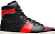 Saint Laurent SL-10H High Top Sneaker 'Hitam Merah' 418026-0MP30-1074