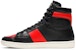 Saint Laurent SL-10H High Top Sneaker 'Hitam Merah' 418026-0MP30-1074