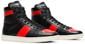 Details for Saint Laurent SL-10H High Top Sneaker 'Hitam Merah' 418026-0MP30-1074