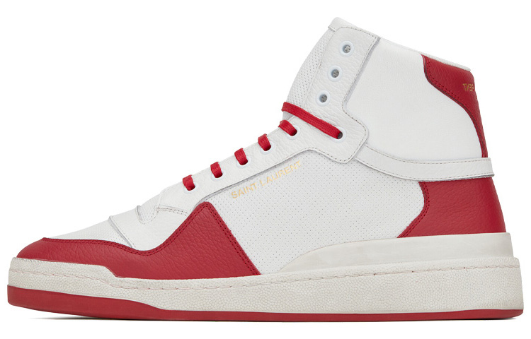 Buy Saint Laurent SL/24 High 'Blanco Rojo Desgastado' 61061800NH09068
