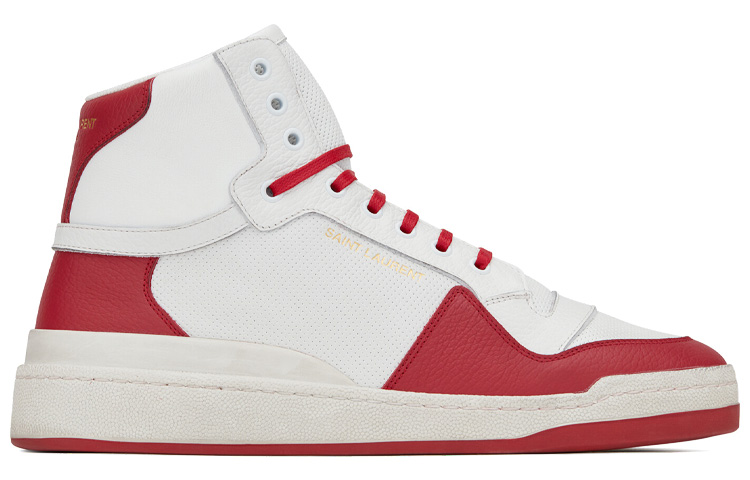Order Saint Laurent SL/24 High 'Blanco Rojo Desgastado' 61061800NH09068