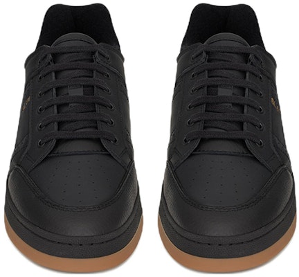 Saint Laurent SL/61 'Black Leather Low-Top' 69078904GAA1000 Shop Saint Laurent SL/61 'Black Leather Low-Top' 69078904GAA1000