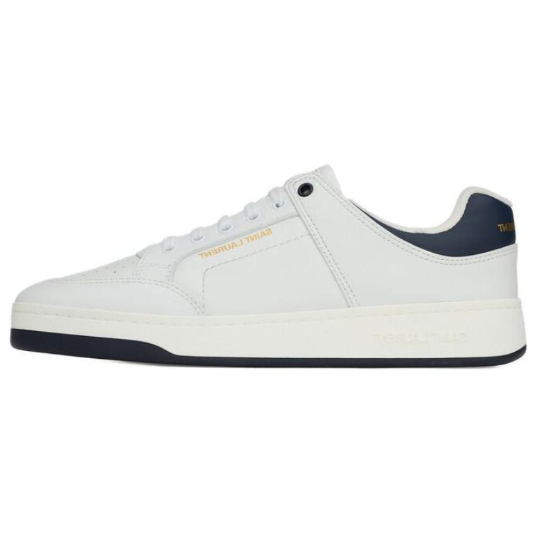 SAINT LAURENT SL/61 White Low-Top Leather Sneakers for Men 79990104GAC9014