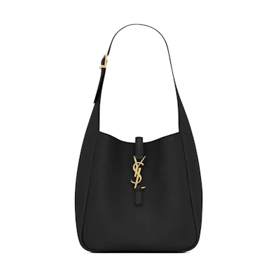 Saint Laurent Small Le 5 À 7 Supple in Grained Leather Black