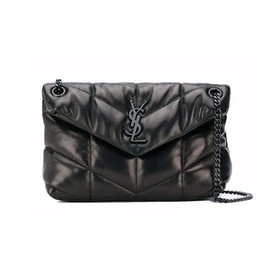 Saint Laurent Small Puffer Shoulder Bag Black