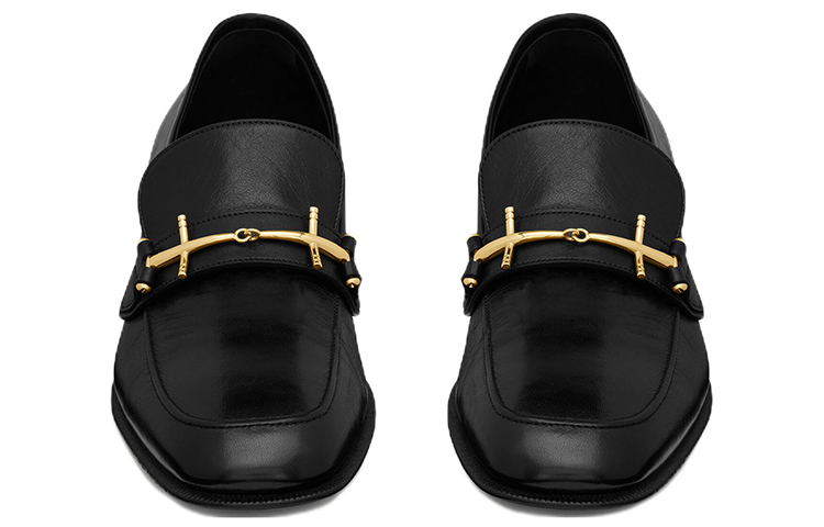 Shop 聖羅蘭 Solferino「黑色光滑皮革」 71102725NCC1000