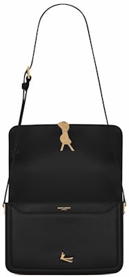Saint Laurent Solferino Box Leather Satchel Medium Black Lookbook Saint Laurent Solferino Box Leather Satchel Medium Black