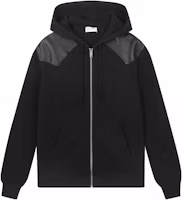 Saint Laurent Solid Color Patchwork Zip-Up Hoodie Jacket Men S71DM0273S30342 Saint Laurent Solid Color Patchwork Zip-Up Hoodie Jacket Men S71DM0273S30342