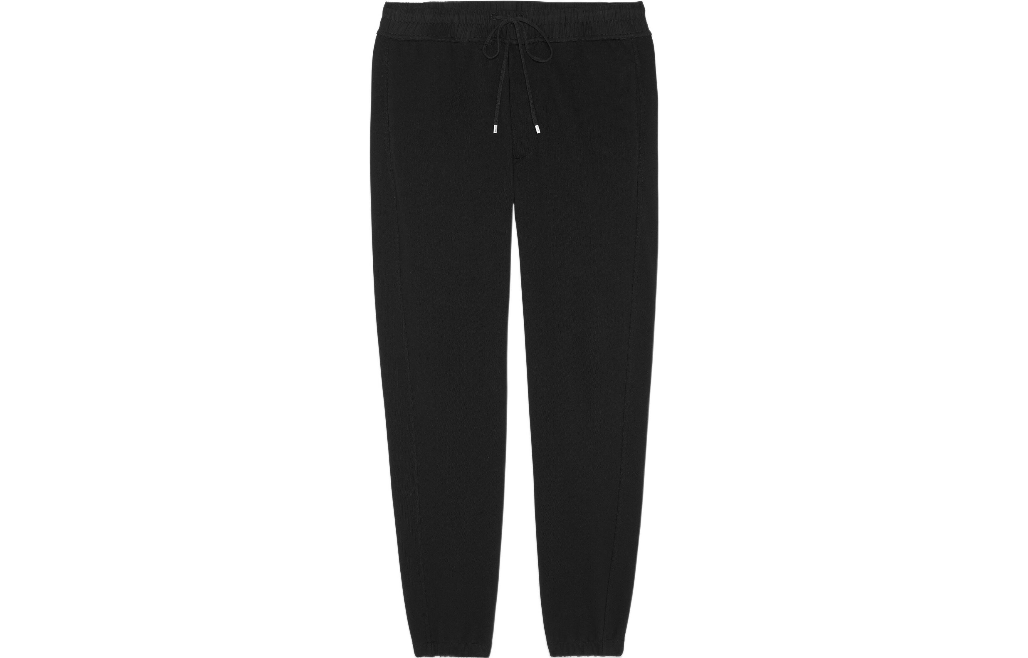 Order Saint Laurent Solid Drawstring Knit Jogger Pants Men Black. 683210Y36PZ1000