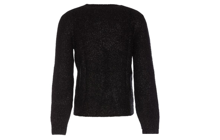 Lookbook SAINT LAURENT Suéter de Cachemira Negro con Estampado de Lunares. 710733Y75RC1001