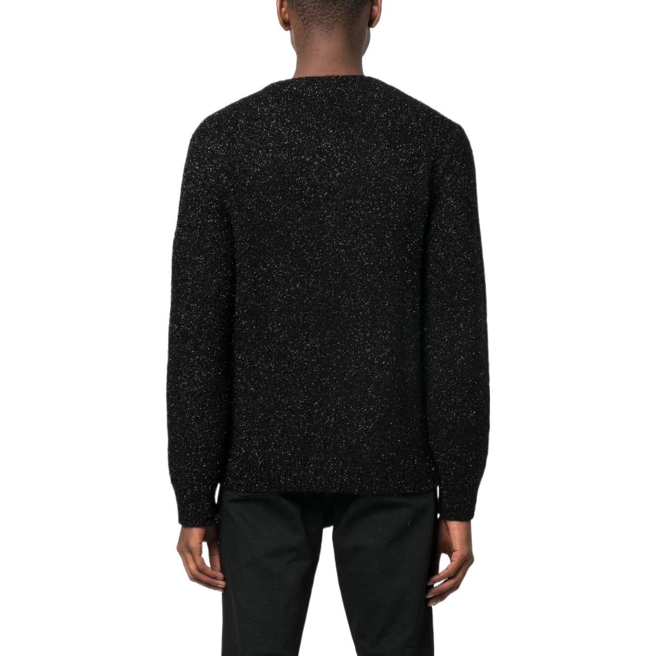 Purchase SAINT LAURENT Suéter de Cachemira Negro con Estampado de Lunares. 710733Y75RC1001