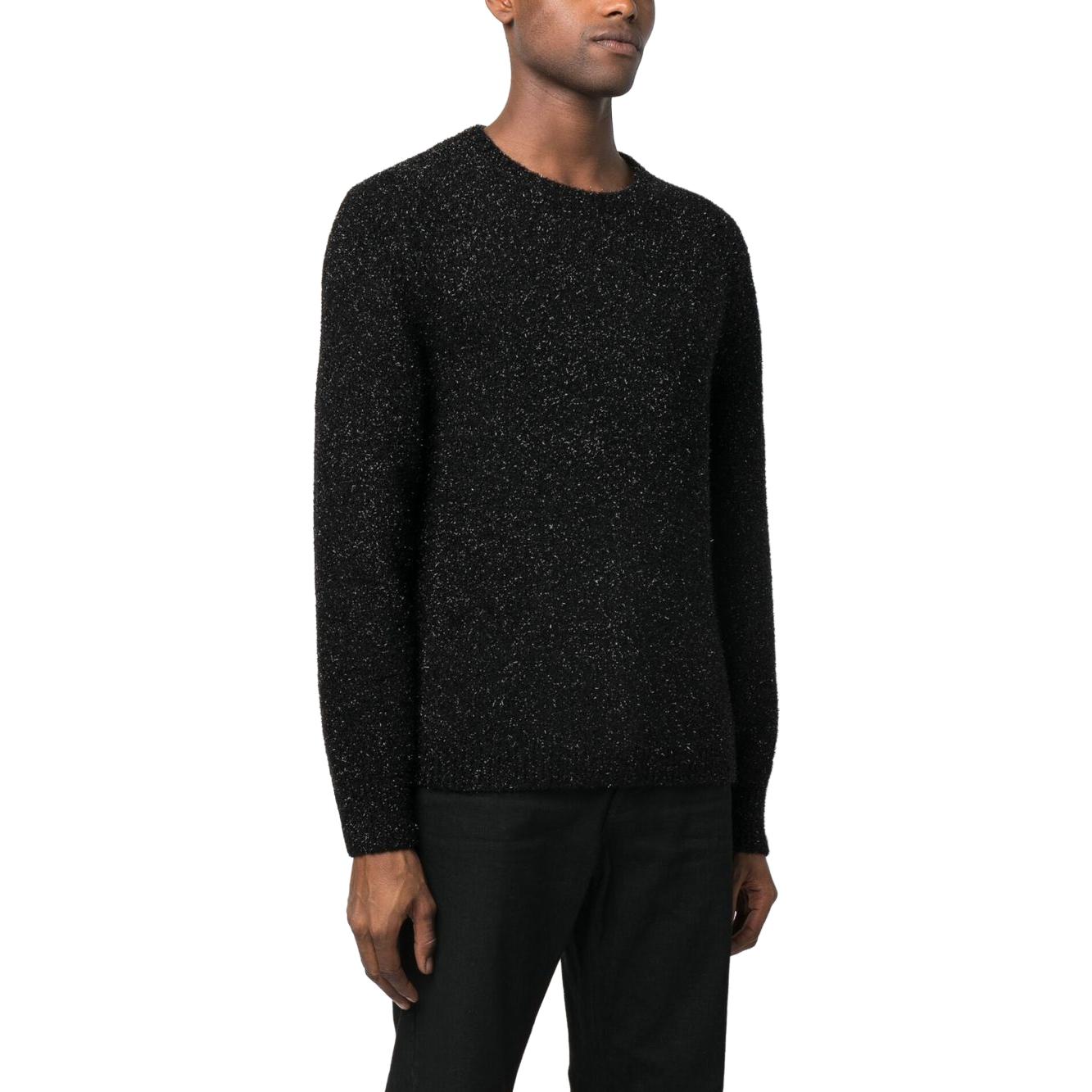 Details for SAINT LAURENT Suéter de Cachemira Negro con Estampado de Lunares. 710733Y75RC1001