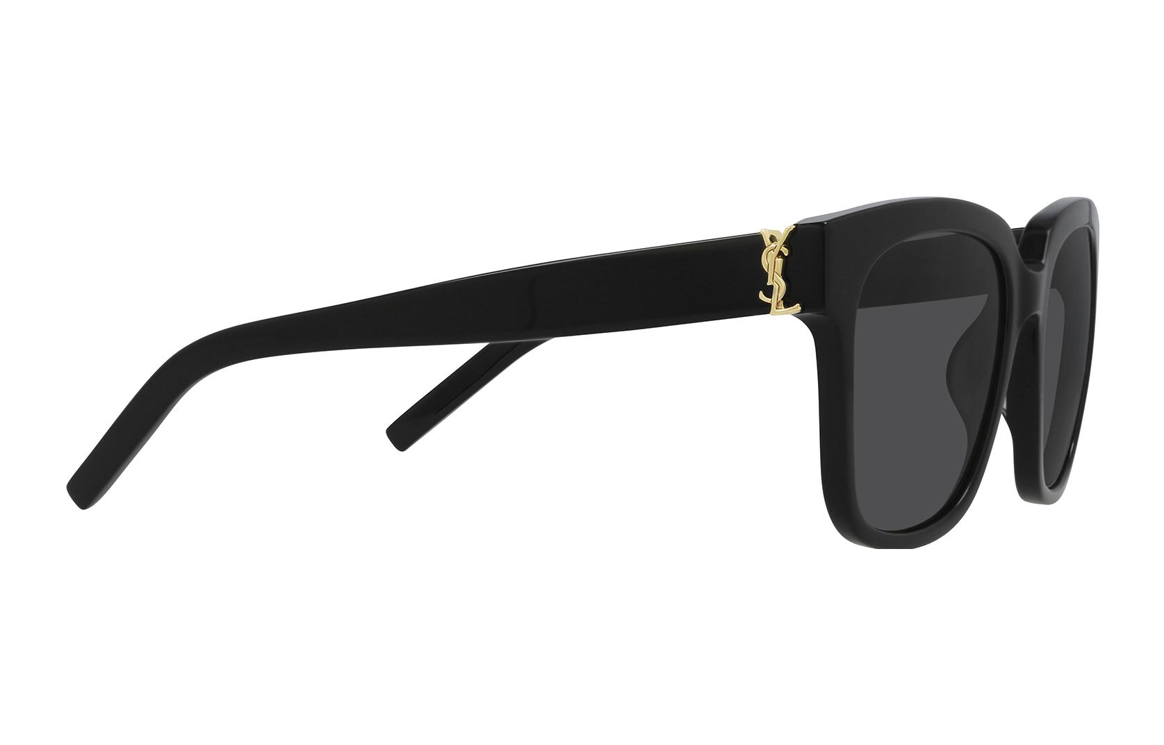 Saint Laurent Square Frame Logo Sunglasses Unisex Black SLM40003 圖 4