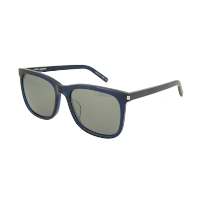 Saint Laurent Square Sunglasses Blue/Blue/Silver (SL116K-30000489-003)