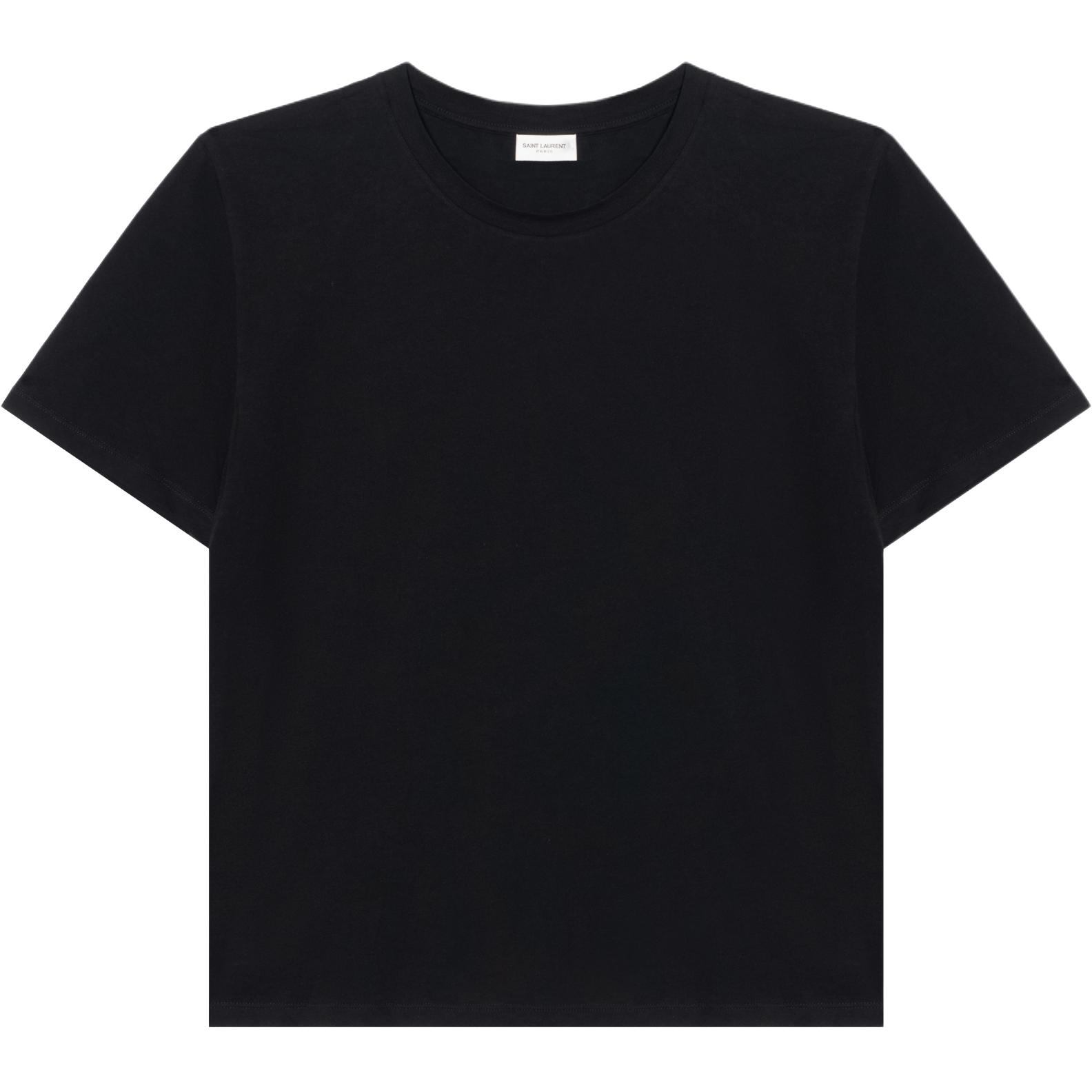 Saint Laurent SS18 Heart Back Graphic Tee Black 497188YB2MQ1004