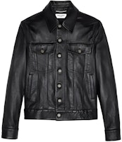 SAINT LAURENT SS21 Black Single-Breasted Leather Jacket 529949YC2OC1000 SAINT LAURENT SS21 Black Single-Breasted Leather Jacket 529949YC2OC1000