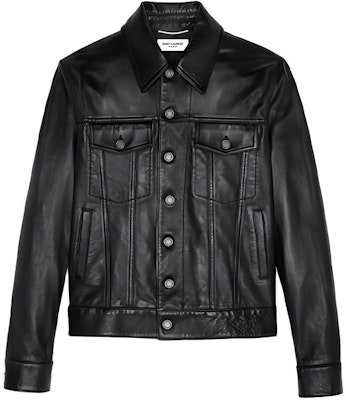 SAINT LAURENT SS21 Black Single-Breasted Leather Jacket 529949YC2OC1000 Buy SAINT LAURENT SS21 Black Single-Breasted Leather Jacket 529949YC2OC1000