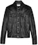 Order SAINT LAURENT SS21 Black Single-Breasted Leather Jacket 529949YC2OC1000