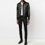 Shop SAINT LAURENT SS21 Black Single-Breasted Leather Jacket 529949YC2OC1000