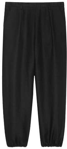 saint-laurent-ss-21-black-solid-pleated-wide-leg-casual-pants-642383-y1-c471000