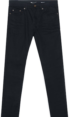 SAINT LAURENT SS21 D02 男士修身皺褶黑色牛仔褲 527389YO5001080 Cheap SAINT LAURENT SS21 D02 男士修身皺褶黑色牛仔褲 527389YO5001080