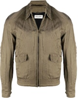 SAINT LAURENT SS21 Metallic Satin Raglan Zip Jacket for Men 637524Y1C173171 SAINT LAURENT SS21 Metallic Satin Raglan Zip Jacket for Men 637524Y1C173171