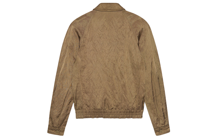 Lookbook SAINT LAURENT SS21 Metallic Satin Raglan Zip Jacket for Men 637524Y1C173171