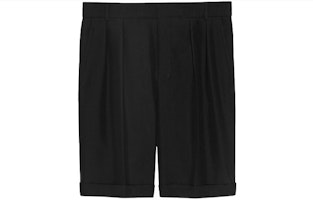 SAINT LAURENT SS21 Pleated Casual Shorts Black. 638543Y1C461000 SAINT LAURENT SS21 Pleated Casual Shorts Black. 638543Y1C461000