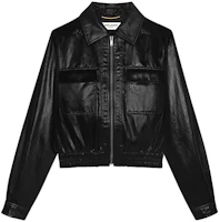 Saint Laurent SS21 Satin Bomber Jacket Unisex Black 658541Y6C711000 Saint Laurent SS21 Satin Bomber Jacket Unisex Black 658541Y6C711000