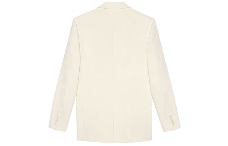 Lookbook SAINT LAURENT SS21 Blazer Warna Putih Kapur 644458Y1C259601