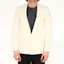 Shop SAINT LAURENT SS21 Blazer Warna Putih Kapur 644458Y1C259601
