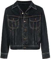 SAINT LAURENT SS22 Black Denim Jacket Long Sleeve Single-Breasted 660464Y18OA SAINT LAURENT SS22 Black Denim Jacket Long Sleeve Single-Breasted 660464Y18OA